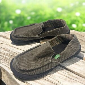 Sanuk Brown Casual Slip-On Loafers